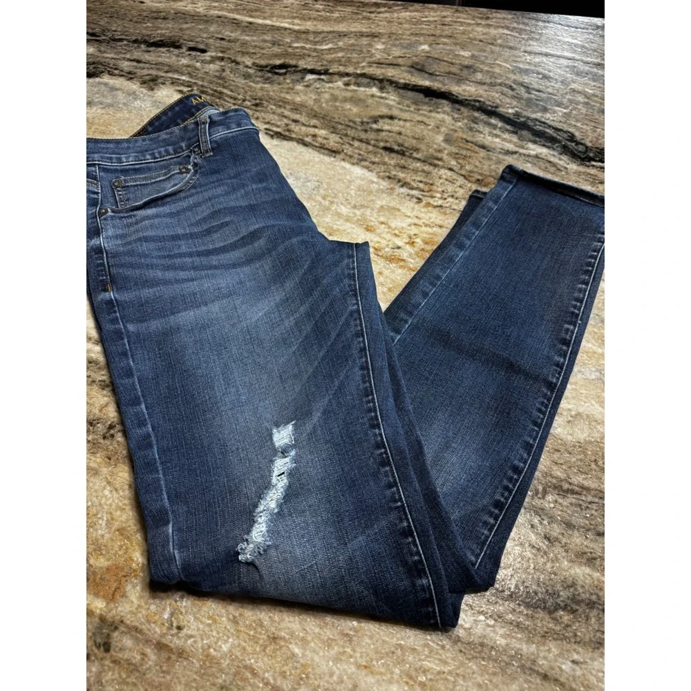 American Eagle Outfitters Skinny‎ Jeans Mens 34x34 Dark Wash Extreme Flex Denim